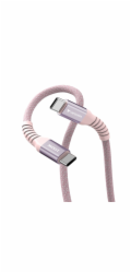 Verbatim USB-C->C magnetický kabel Sync & Charge 100W růžový