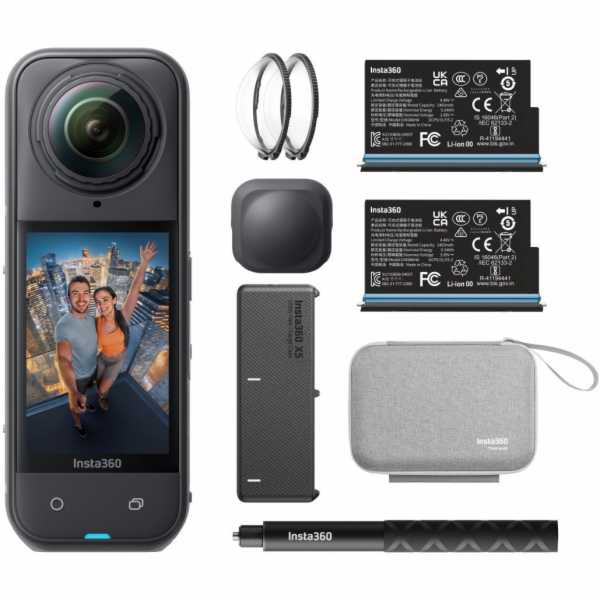 Insta360 X5 Essentials Bundle akční kamera s příslušenstvím