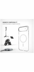 Zadní kryt FIXED MagShell s podporou MagSafe pro Apple iPhone Air, čirý
