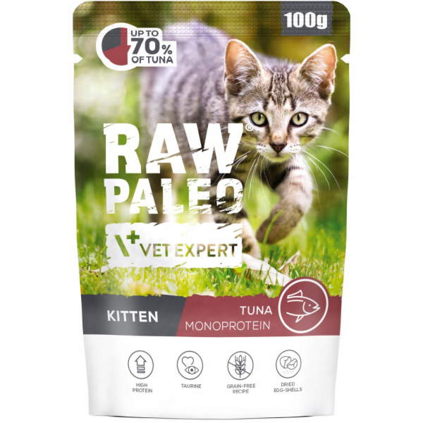VetExpert Raw Paleo Kitten Tuna - mokré krmivo pro kočky ...