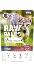 VetExpert Raw Paleo Kitten Tuna - mokré krmivo pro kočky - 100g
