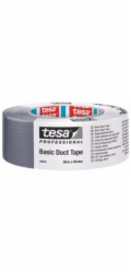 tesa® BASIC Duct Tape, lepicí páska, stříbrná, textilní, 50 mm, L-50 m