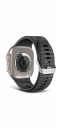 Decoded Decoded Ultra Traction - silikonový řemínek pro Apple Watch 49/45/44/42 mm Gen 1-9 - SE (černý)