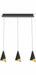 Italux Závěsná lampa Závěsná lampa Italux Raalto černá LED PND-433128-2
