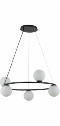 Sigma Závěsná lampa Moderní lustr GAMA KOŁO Sigma skleněné koule černé