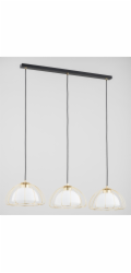 Alfa Nersy 62431 závěsná lampa 3x15W E27 zlatá/bílá