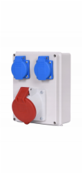 Mennekes Stacionární rozvaděč AEP Jurata RJ325-2 zásuvka 1x32A/5P + 2x230V IP44