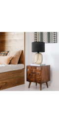 TKKRYWULT Stolní lampa TK Lighting Melody 5988 1x15W E27 černá/jantarová