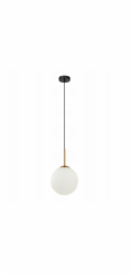 Italux Deore PND-5578-1S-BRO-BK závěsná lampa 1x40W E27 bílá/černá