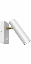 Luminex Axion 245 nástěnná bodová lampa 1x8W GU10 bílá/zlatá