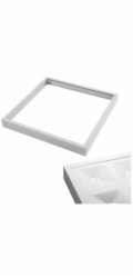 GTV G-TECH Rám pro povrchovou montáž LED panelů 60x60x6,5cm (typ se zadní deskou) bez šroubů bílý GT-RMBK60X60-00