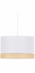 TK Lighting Závěsná lampa Paglia 4768 1x15W E27 bílá/ratan