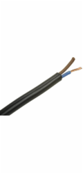 NoName Kabel OMY 2x0,5 mm2 29736 H03VV-F 300/300V disky černý