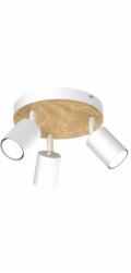 Luminex Tulon 593 stropní bodová lampa 3x8W GU10 bílá/dřevěná