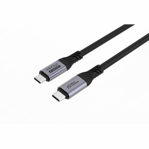 MicroConnect Kabel USB-C - USB-C 1 m černý (USB4CC1-240W-...