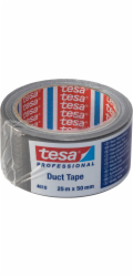 tesa® BASIC Duct Tape, lepicí páska, stříbrná, textilní, 50 mm, L-50 m