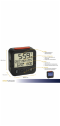 TFA 60.2528.01 Bingo black Digital RC Alarm Clock w. Temper