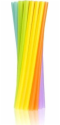 GoDan Jumbo brčka, barevná, rovná, 24 cm, 250 kusů, univerzální (27291)