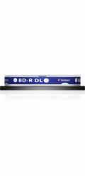 1x10 Verbatim M-Disc BD-R BluRay 50GB 6x Speed Cakebox printable