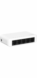 STRONG switch SW5000P/ 5x port Gigabit RJ45/ 10/100/1000 Mb/s/ 10 Gb/s/ 802.3i/u/ab/ plastové šasi/ bílý