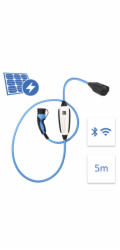 NRGkick Mobile Wallbox 32A 5m Pure für PV Laden (weiß, 22 kW, 5 Meter Kabel, WLAN + Bluetooth)
