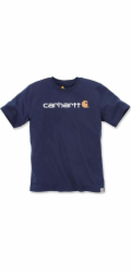 Carhartt Tričko Carhartt Core Logo námořnicky modré