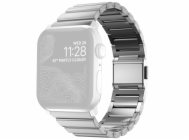 Nomad řemínek pro Apple Watch 44-49 mm - Steel Band/Silver Hardware
