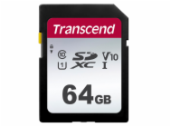 TRANSCEND SDXC karta 64GB 300S, UHS-I U3 V10 (R:100/W:25 MB/s)