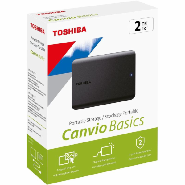 CANVIO BASICS 2.5", 2TB black, USB 3.2