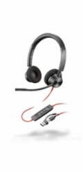 Poly Blackwire 3320 MS Teams náhlavní souprava, USB-C/A adaptér, stereo