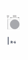 Stropní ukončovací prvek R-6 32x300 mm