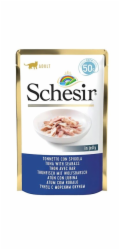 SCHESIR v želé Tuňák s mořským vlkem - mokré krmivo pro kočky - 50 g