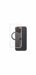 CARE by PanzerGlass - Zadní kryt pro mobilní telefon - kompatibilita s MagSafe - recyklovaný plast - pruhledná, cerná - pro Apple iPhone 16 Pro Max