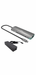 i-tec USB-C Metal Nano Docking Station 4K HDMI LAN with Power Delivery 100 W + Charger 100W