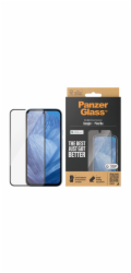 PanzerGlass - Ochrana obrazovky pro mobilní telefon - ultra široký tvar - sklo - barva rámu cerná - pro Google Pixel 8a