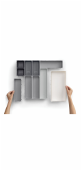 Joseph Joseph Blox grau 10-tlg. Schubladen-Organizer-Set