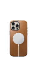 Nomad NOMAD Moderní kožené pouzdro English Tan | iPhone 16 Pro Max