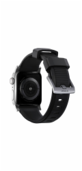 Nomad řemínek Rugged Strap pro Apple Watch 44/45/49mm - Black/Silver Hardware