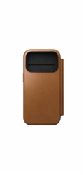 NOMAD pouzdro Modern Leather Folio Magsafe pro iPhone 17 Pro - English Tan