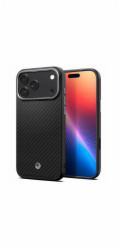 Spigen Enzo Aramid T, black silver - iPhone 17 Pro