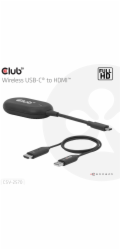Club3D Bezdrátový adaptér (vysílač) USB-C na HDMI, Full HD, dosah 25m