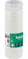 Svíčka hřbitovní parafín bílá 277 g/57x177 mm (cca 91 h)