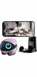 Enabot EBO Air 2 Plus robot pro domácí mazlíčky s 3K kamerou a růžovou