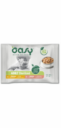 OASY Chunks in gravy Multipack Sterilized selection - mokré krmivo pro kočky - 4x85g