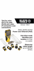 KLEIN TOOLS - VDV Scout Pro 3 Tester Kit Locator Map (PoE)