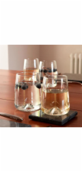 Sklenice LAV Terra, sklenena, na vodu, 360 ml, 64x100 mm, bal. 6 ks