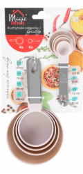 Odměrka MagicHome, kuchyňská, sada 8 kusů, 2,5 ml - 236 ml