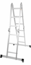 Rebrík s plošinou Strend Pro ML103 4x3, kĺbový, Alu, max. 150 kg