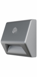 Svietidlo OSRAM NIGHTLUX® Stair Silver, so senzorom pohybu, 3xAAA, 84x28x73 mm