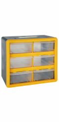 Nástěnný organizér Strend Pro SBx3045-A, 06 zásuvek, 26,5x16x23,5 cm, max. 12 kg